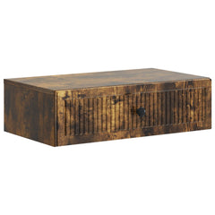 vidaXL Wall-Mounted Side Table Smoked Oak 59 x 34.5 x 17 cm 2