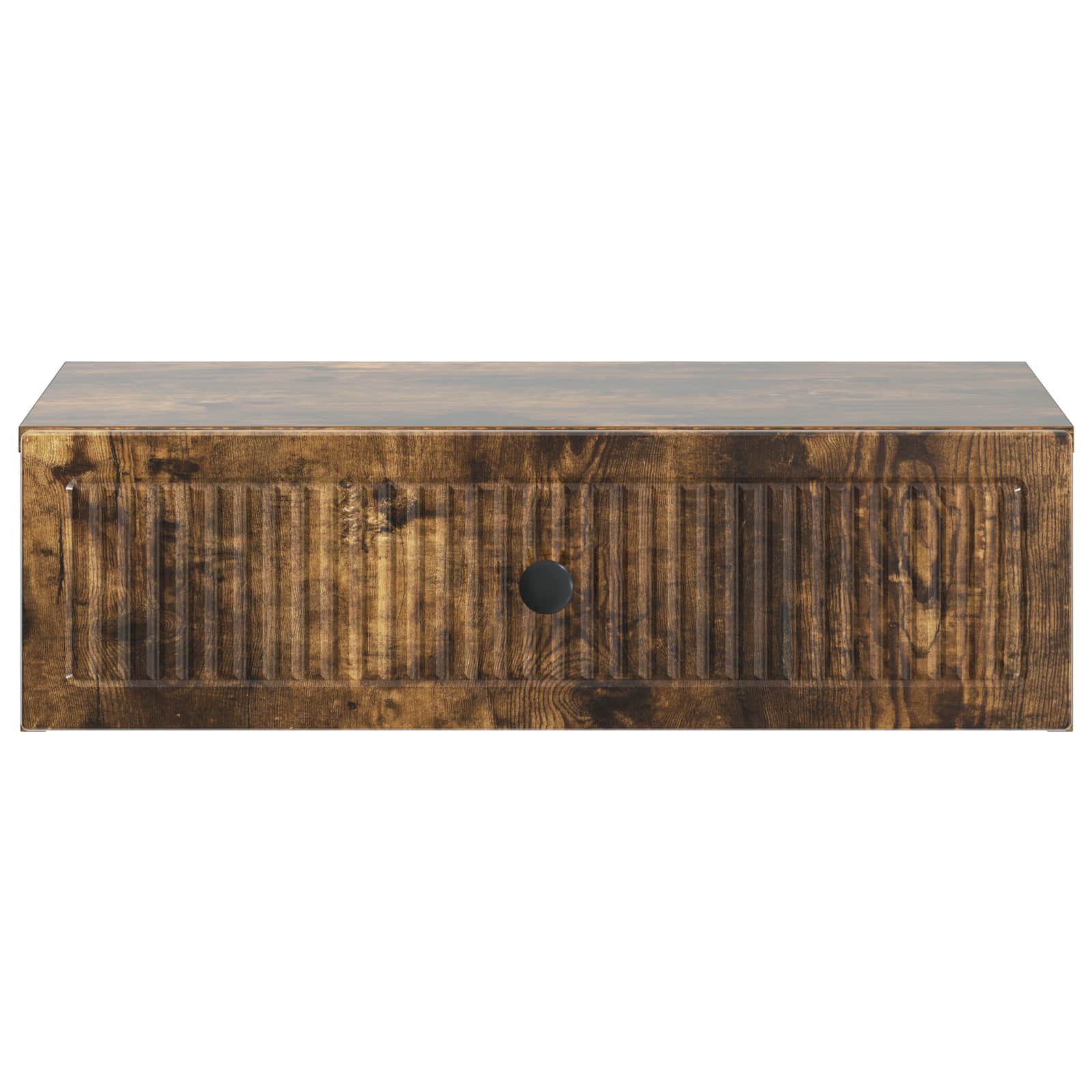 vidaXL Wall-Mounted Side Table Smoked Oak 59 x 34.5 x 17 cm 5