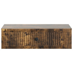 vidaXL Wall-Mounted Side Table Smoked Oak 59 x 34.5 x 17 cm 5