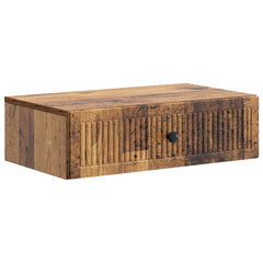 vidaXL Wall-Mounted Side Table Wall-mounted Old Wood 59 x 34.5 x 17 cm 2