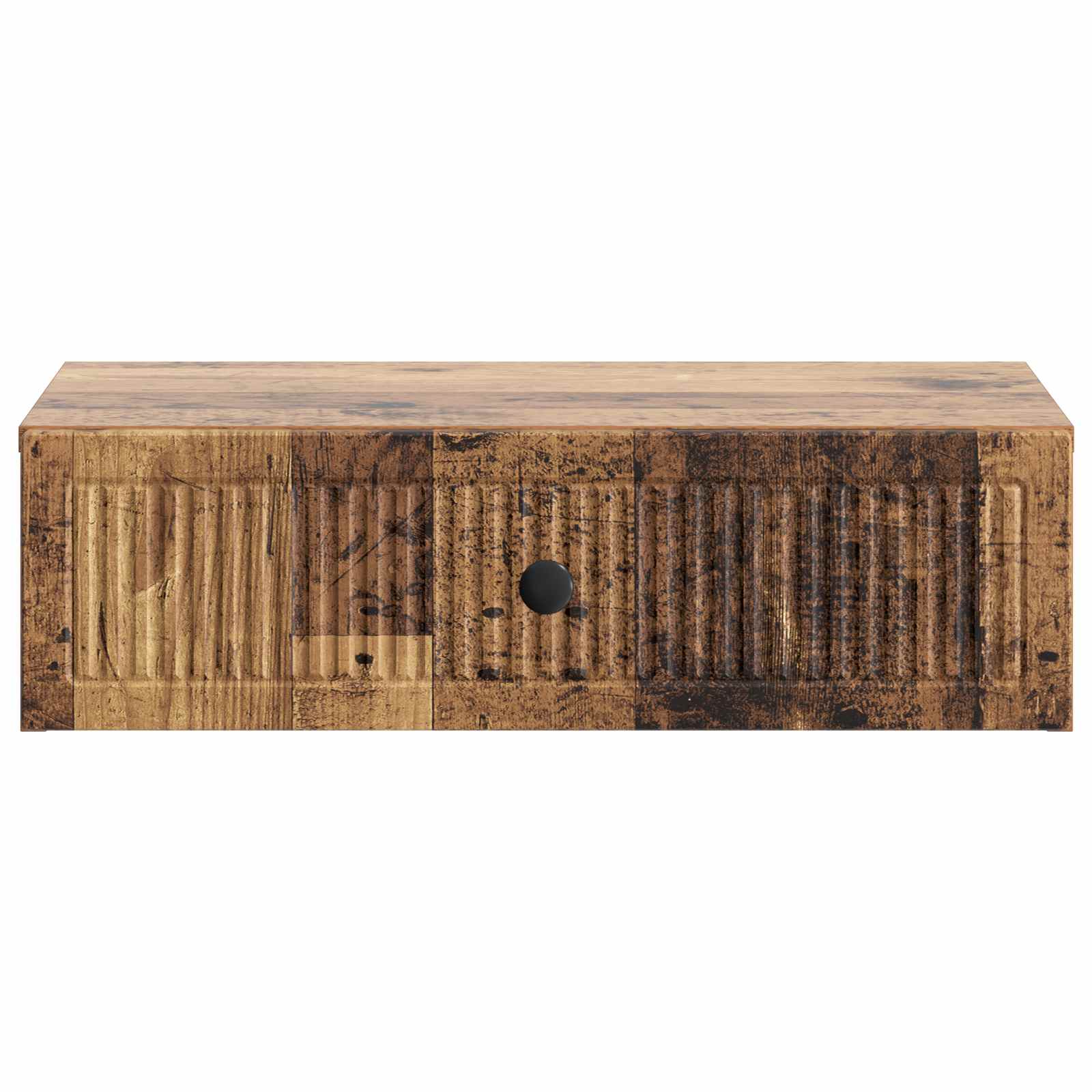 vidaXL Wall-Mounted Side Table Wall-mounted Old Wood 59 x 34.5 x 17 cm 5
