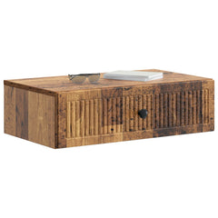 vidaXL Wall-Mounted Side Table Wall-mounted Old Wood 59 x 34.5 x 17 cm 3