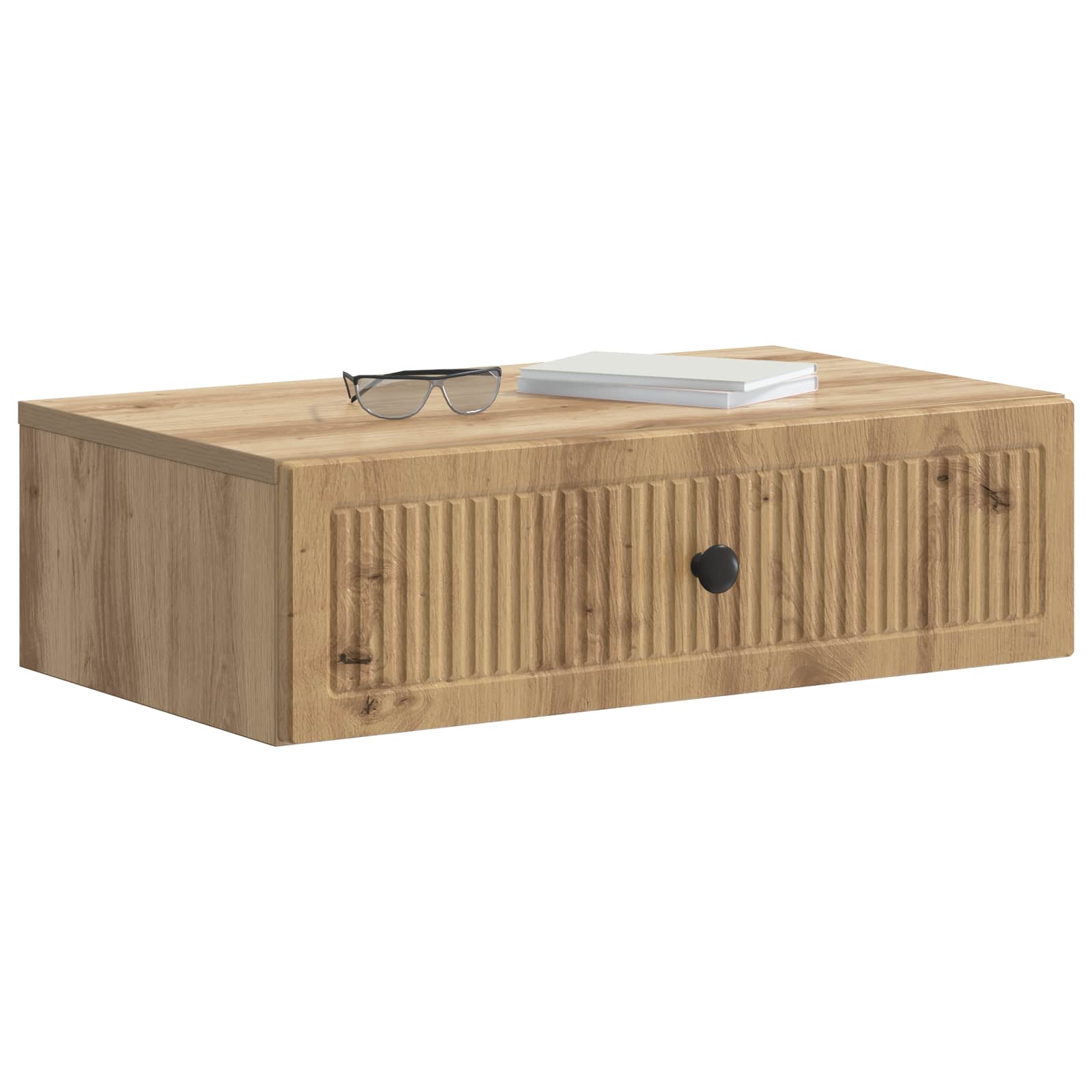vidaXL Wall-Mounted Side Table 59 x 34.5 x 17 cm Engineered Wood 3