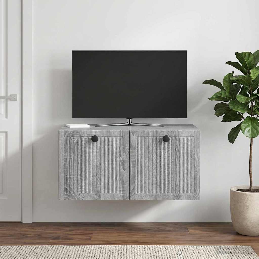 Wall-Mounted TV Cabinet 59.5 x 41 x 30 cm Grey sonoma