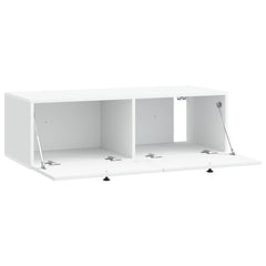 vidaXL Wall-Mounted TV Cabinet White 98 x 41 x 30 cm Engineered Wood 5