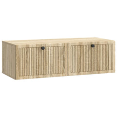 vidaXL Wall-Mounted TV Cabinet Wall-mounted Sonoma Oak 98 x 41 x 30 cm 2