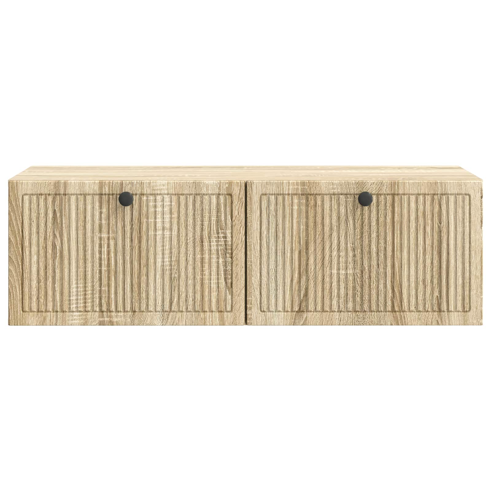 vidaXL Wall-Mounted TV Cabinet Wall-mounted Sonoma Oak 98 x 41 x 30 cm 6