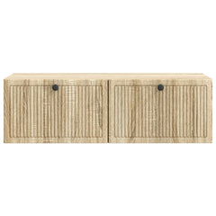 vidaXL Wall-Mounted TV Cabinet Wall-mounted Sonoma Oak 98 x 41 x 30 cm 6