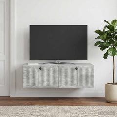 vidaXL Wall-Mounted TV Cabinet Concrete Grey 98 x 41 x 30 cm 1