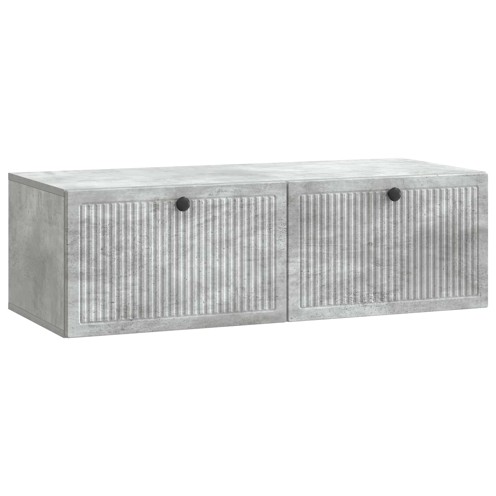 vidaXL Wall-Mounted TV Cabinet Concrete Grey 98 x 41 x 30 cm 2