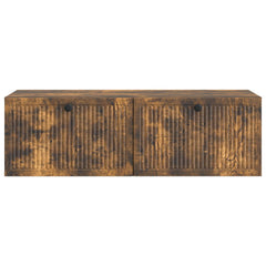 vidaXL Wall-Mounted TV Cabinet Wall-mounted Smoked Oak 98 x 41 x 30 cm 6