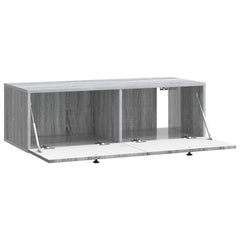 vidaXL Wall-Mounted TV Cabinet Grey Sonoma 98 x 41 x 30 cm 5
