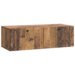 vidaXL Wall-Mounted TV Cabinet Wall-mounted Old Wood 98 x 41 x 30 cm 2