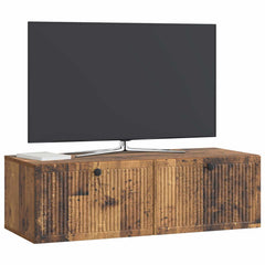 vidaXL Wall-Mounted TV Cabinet Wall-mounted Old Wood 98 x 41 x 30 cm 3