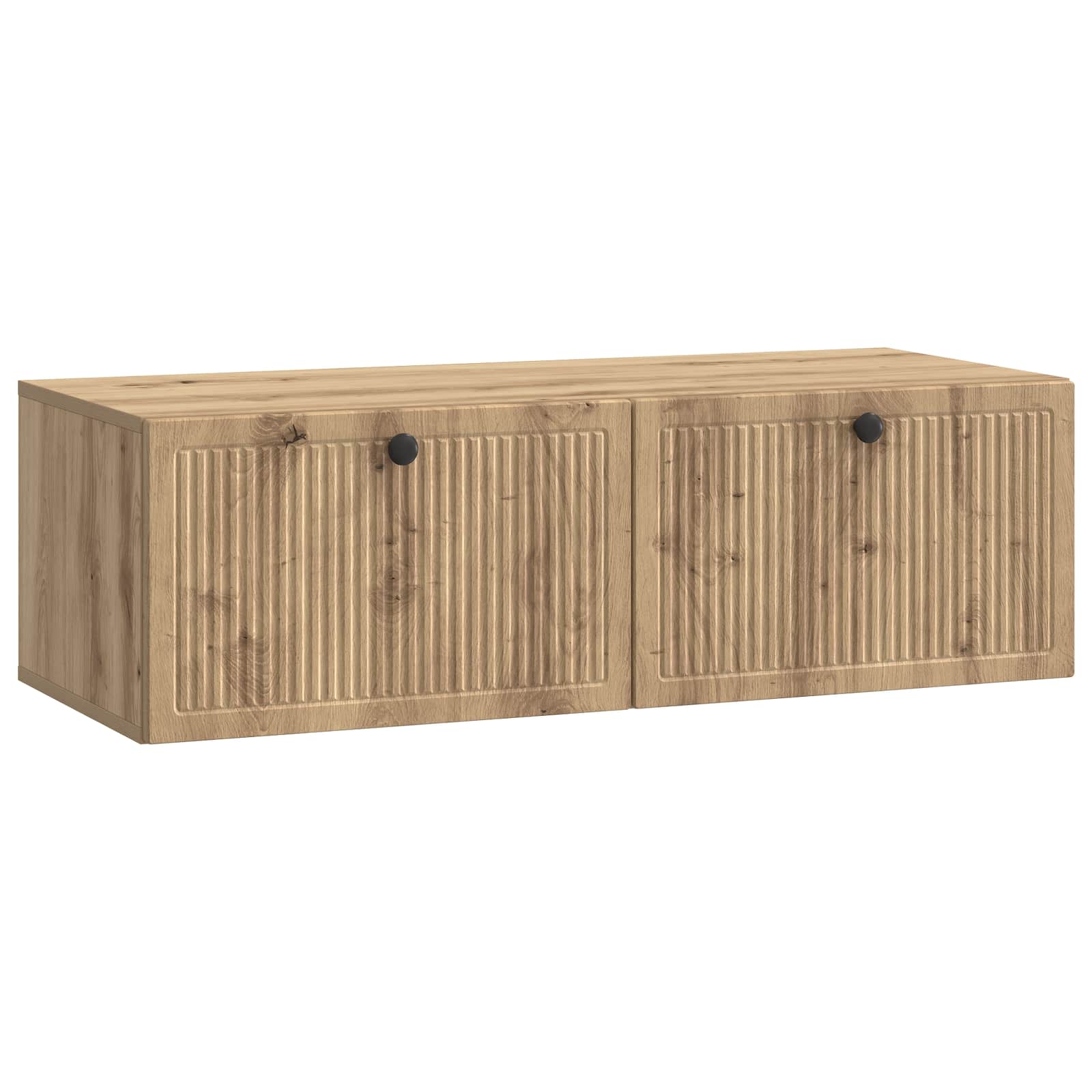 vidaXL Wall-Mounted TV Cabinet 98 x 41 x 30 cm Artisan Oak 2