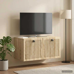 vidaXL Wall-Mounted TV Cabinet Sonoma Oak 59.5 x 31 x 30 cm 1