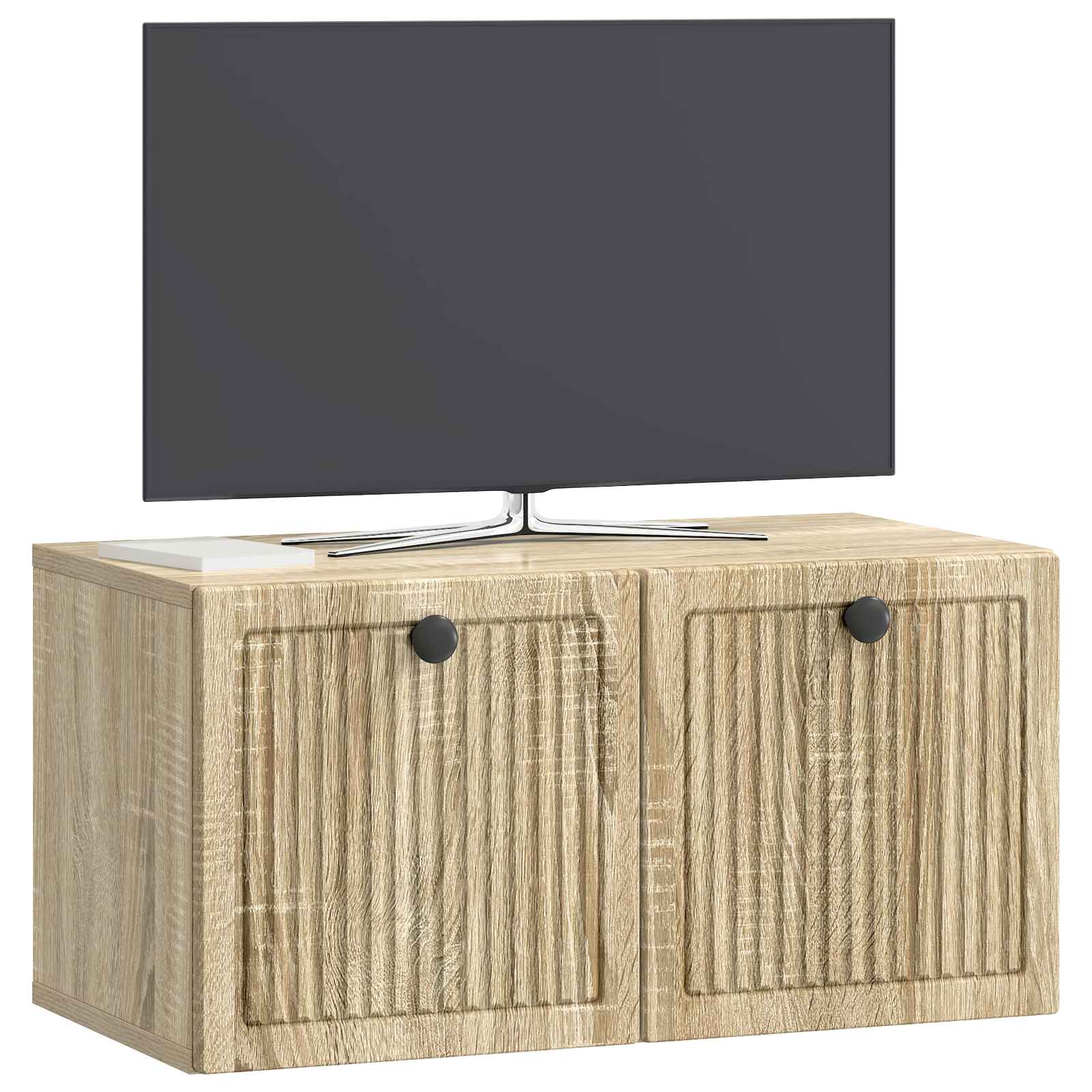 vidaXL Wall-Mounted TV Cabinet Sonoma Oak 59.5 x 31 x 30 cm 3