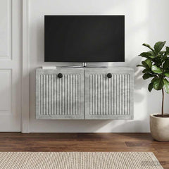 vidaXL Wall-Mounted TV Cabinet Concrete Grey 59.5 x 31 x 30 cm 1