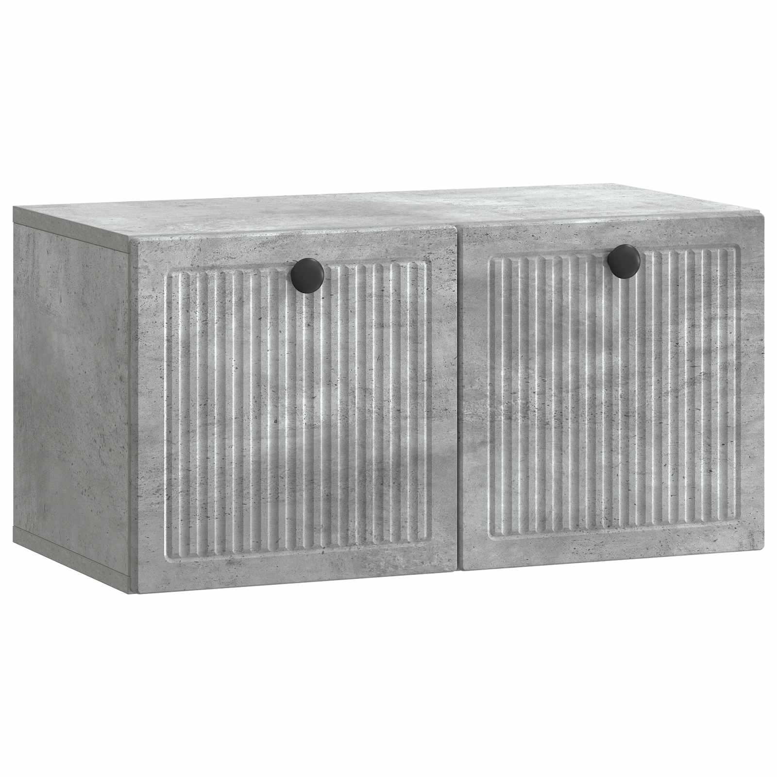 vidaXL Wall-Mounted TV Cabinet Concrete Grey 59.5 x 31 x 30 cm 2