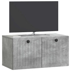 vidaXL Wall-Mounted TV Cabinet Concrete Grey 59.5 x 31 x 30 cm 3