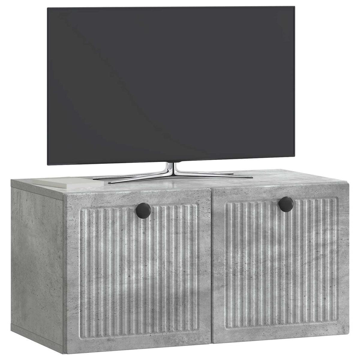 Wall-Mounted TV Cabinet 59.5 x 31 x 30 cm Depth 31 cm Width 59.5 cm Concrete grey