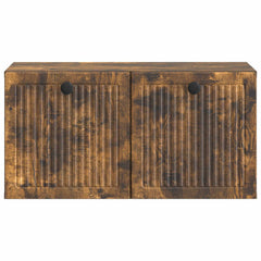 vidaXL Wall-Mounted TV Cabinet Smoked Oak 59.5 x 31 x 30 cm 6