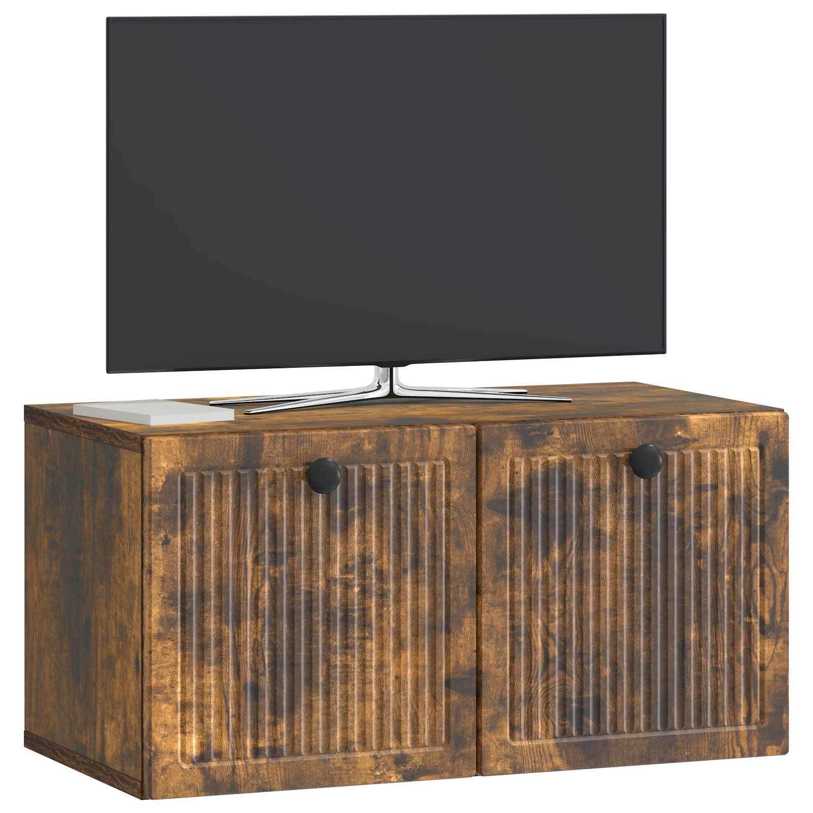 vidaXL Wall-Mounted TV Cabinet Smoked Oak 59.5 x 31 x 30 cm 3