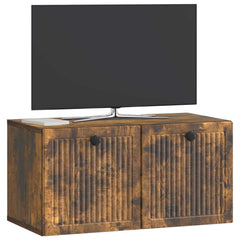 vidaXL Wall-Mounted TV Cabinet Smoked Oak 59.5 x 31 x 30 cm 3