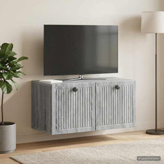 vidaXL Wall-Mounted TV Cabinet Grey Sonoma 59.5 x 31 x 30 cm 1