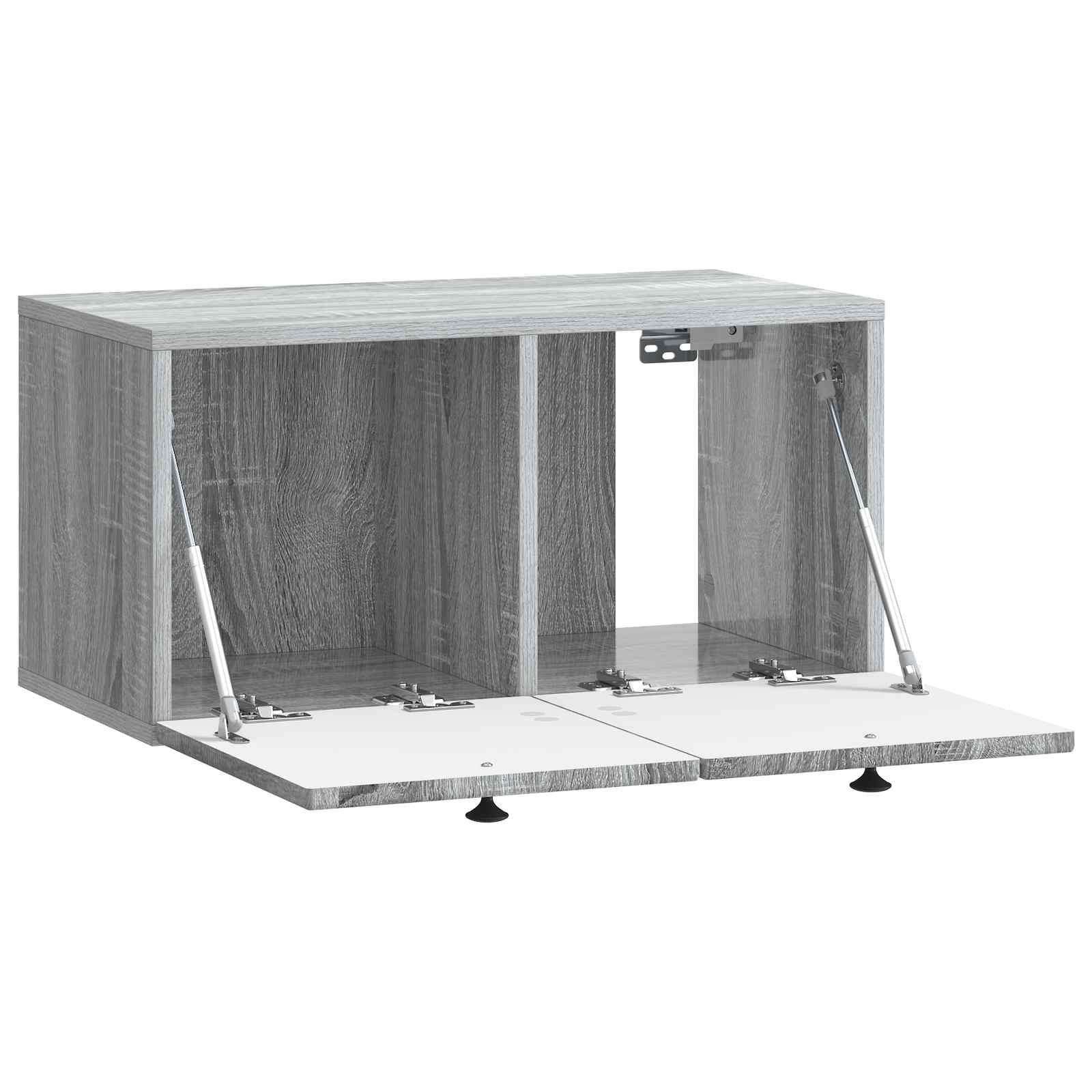vidaXL Wall-Mounted TV Cabinet Grey Sonoma 59.5 x 31 x 30 cm 5