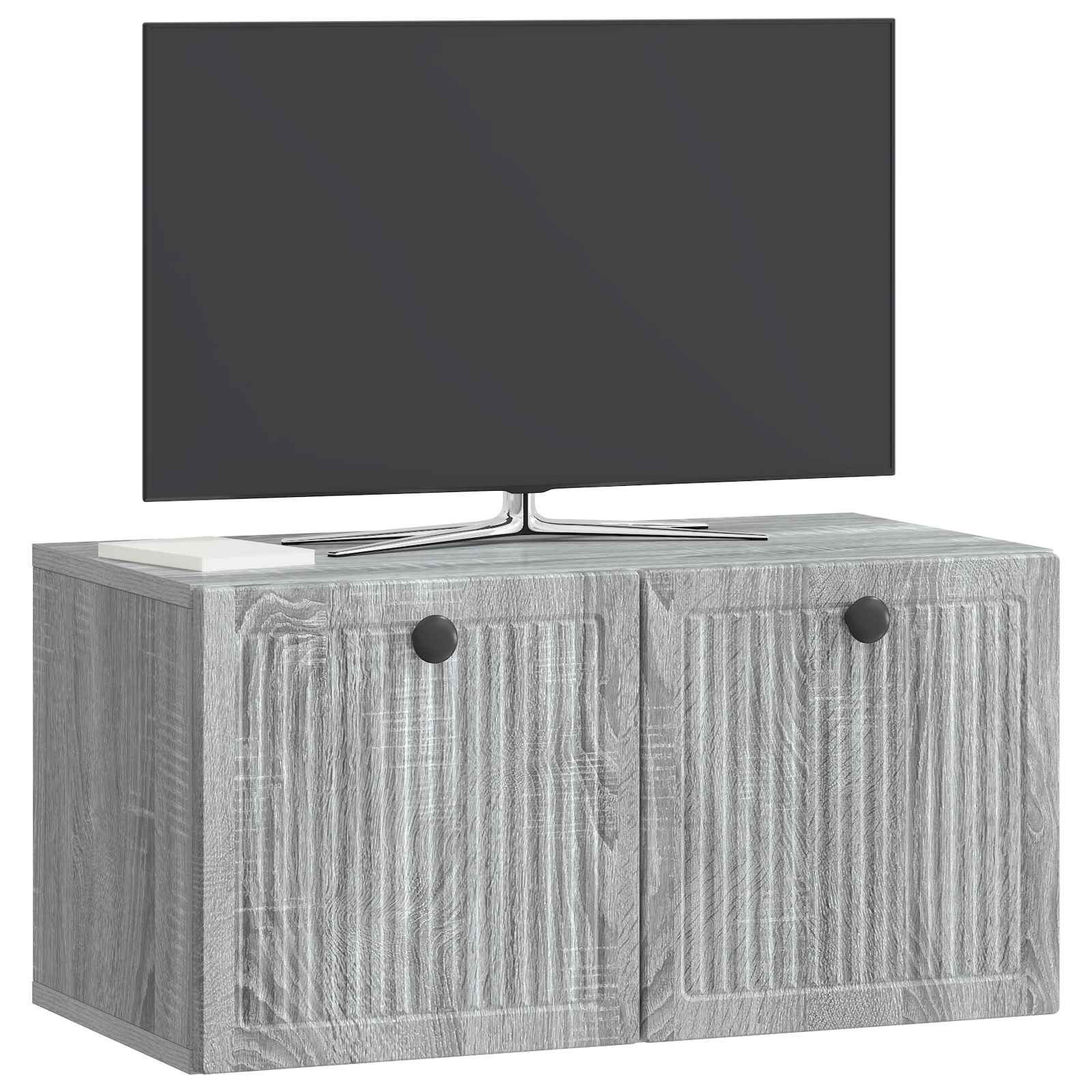 vidaXL Wall-Mounted TV Cabinet Grey Sonoma 59.5 x 31 x 30 cm 3