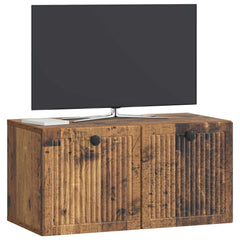 vidaXL Wall-Mounted TV Cabinet Wall-mounted Old Wood 59.5 x 31 x 30 cm 3