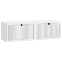 vidaXL Wall-Mounted TV Cabinet High Gloss White 98 x 31 x 30 cm 2