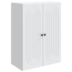 vidaXL Wall-Mounted Cabinet White 66 x 34.5 x 90 cm Engineered Wood 2