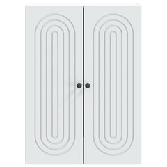vidaXL Wall-Mounted Cabinet White 66 x 34.5 x 90 cm Engineered Wood 4