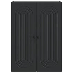 vidaXL Wall-Mounted Cabinet Black 66 x 34.5 x 90 cm Engineered Wood 4