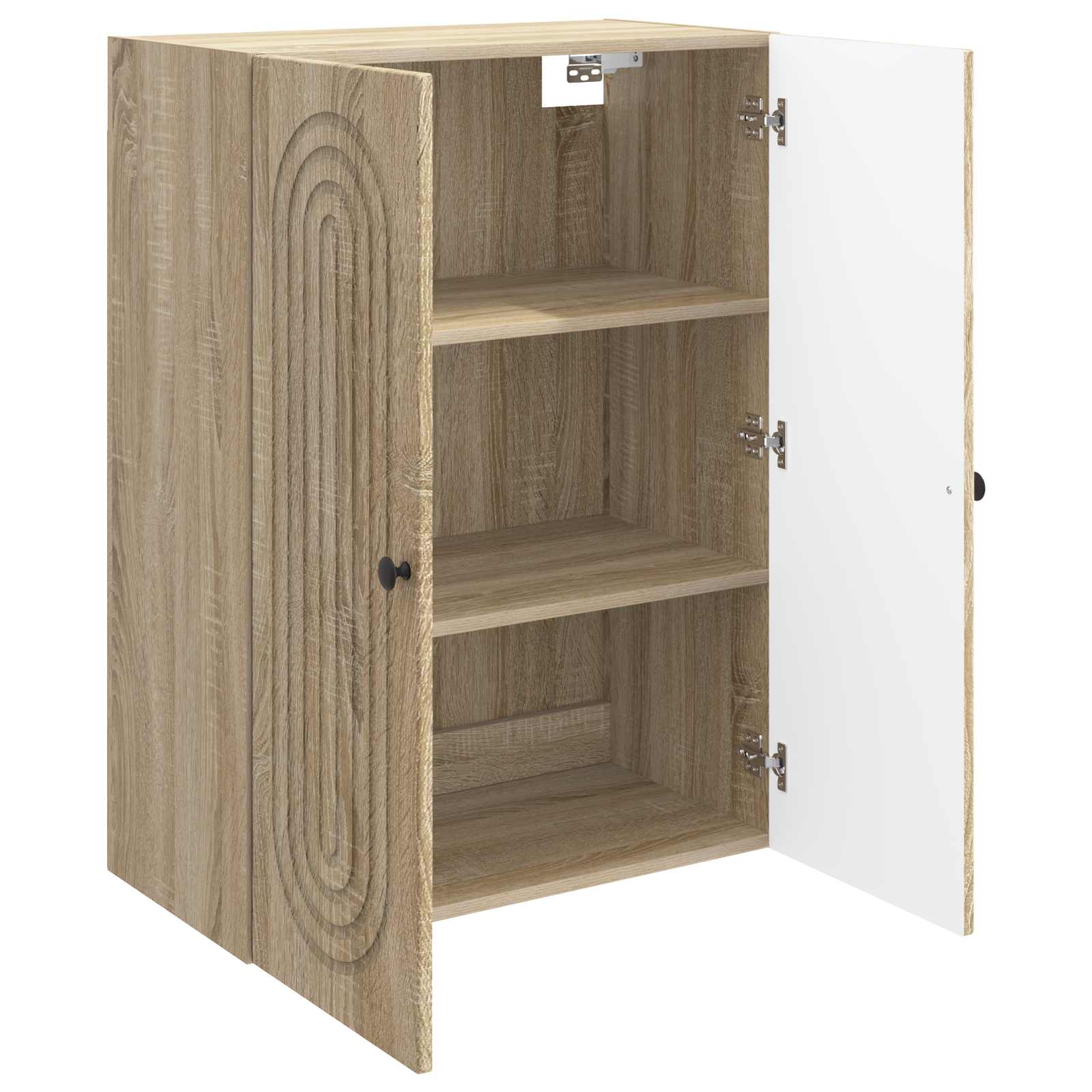 vidaXL Wall-Mounted Cabinet Sonoma Oak 66 x 34.5 x 90 cm 3