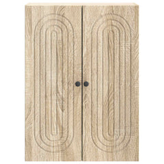 vidaXL Wall-Mounted Cabinet Sonoma Oak 66 x 34.5 x 90 cm 4