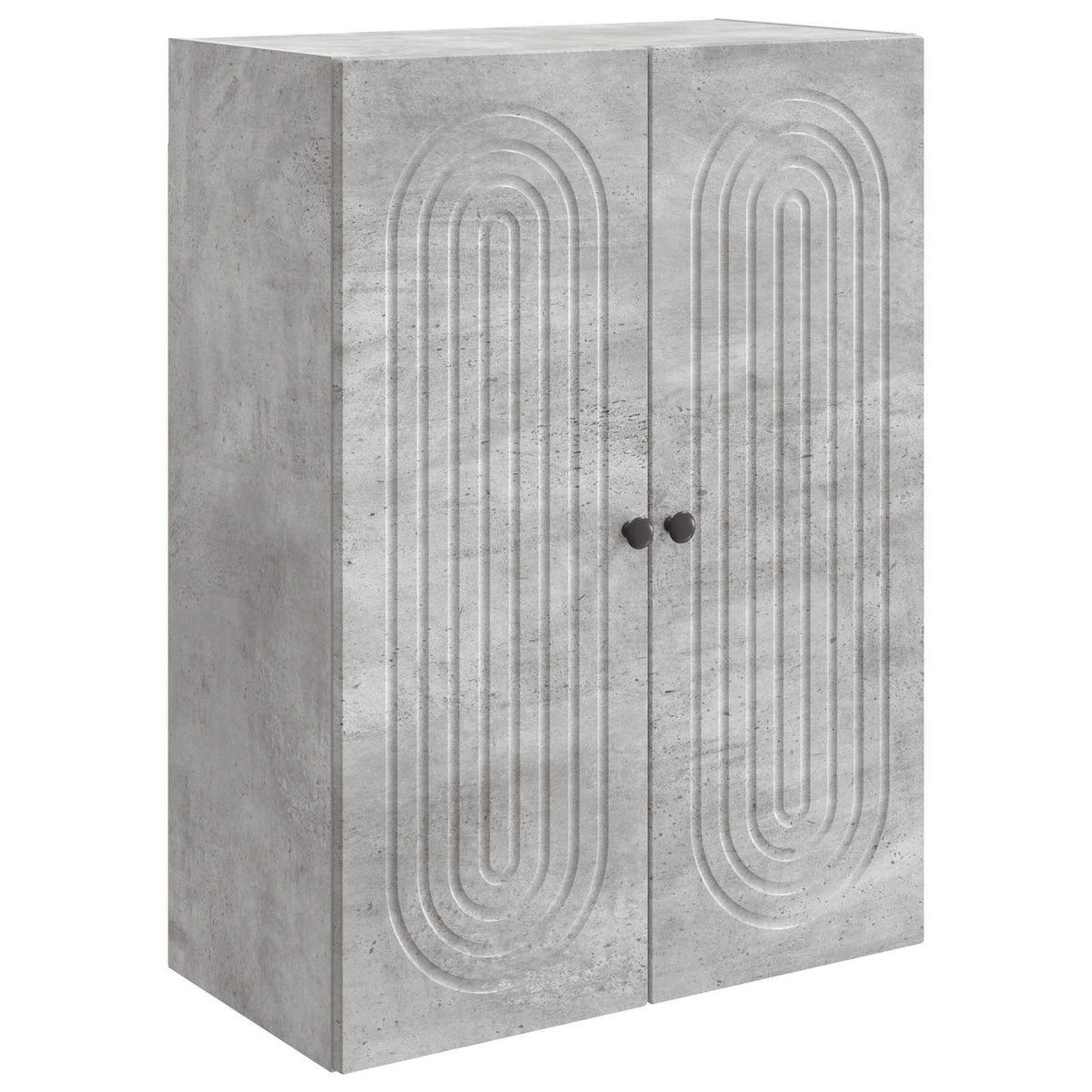 Wall-Mounted Cabinet Engineered Wood Depth 34.5 cm Concrete grey