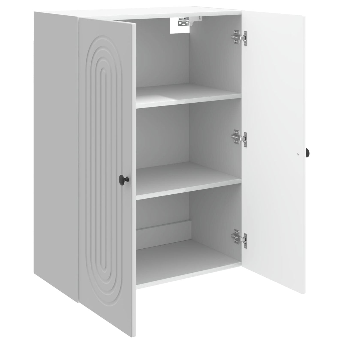 Wall-Mounted Cabinet Engineered Wood Depth 34.5 cm High gloss white