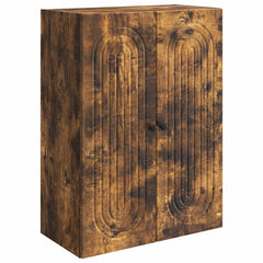vidaXL Wall-Mounted Cabinet Smoked Oak 66 x 34.5 x 90 cm 2