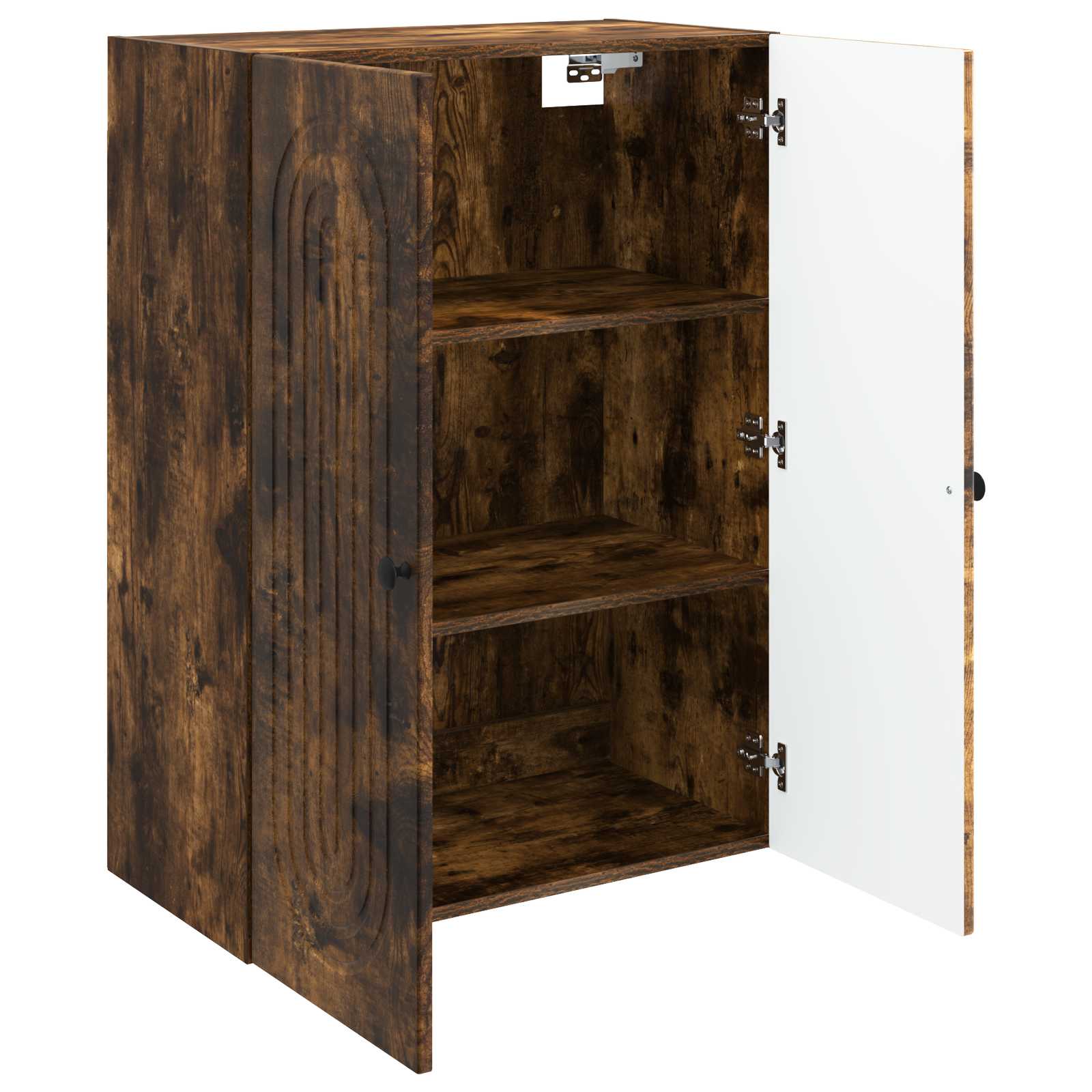 vidaXL Wall-Mounted Cabinet Smoked Oak 66 x 34.5 x 90 cm 3