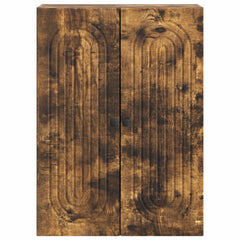 vidaXL Wall-Mounted Cabinet Smoked Oak 66 x 34.5 x 90 cm 4
