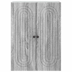 vidaXL Wall-Mounted Cabinet Grey Sonoma 66 x 34.5 x 90 cm 4