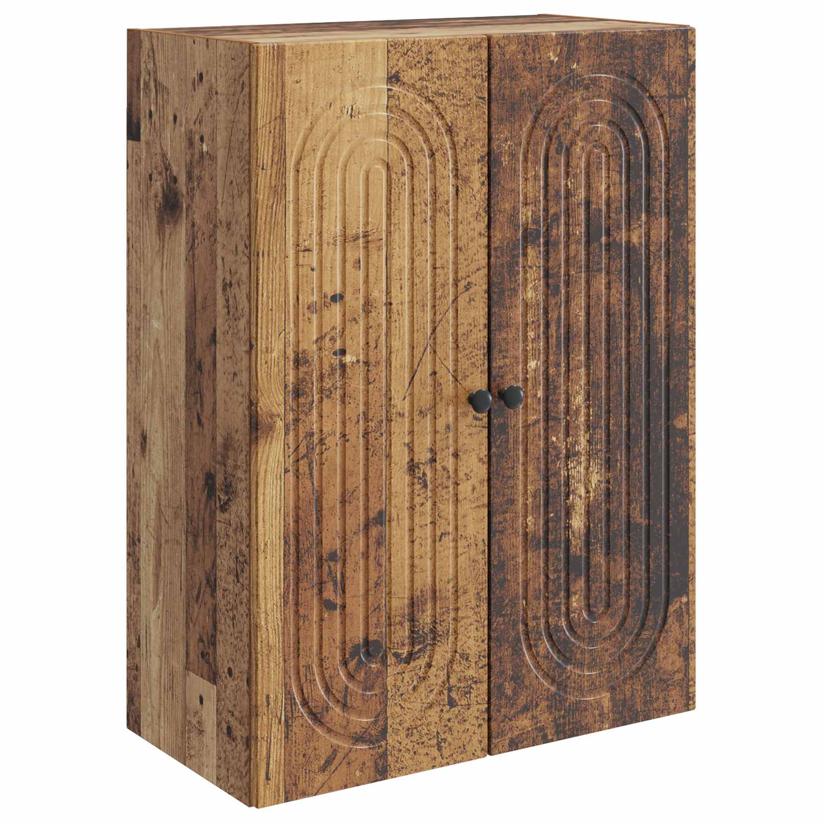 vidaXL Wall-Mounted Cabinet Old Wood 66 x 34.5 x 90 cm Engineered Wood 2