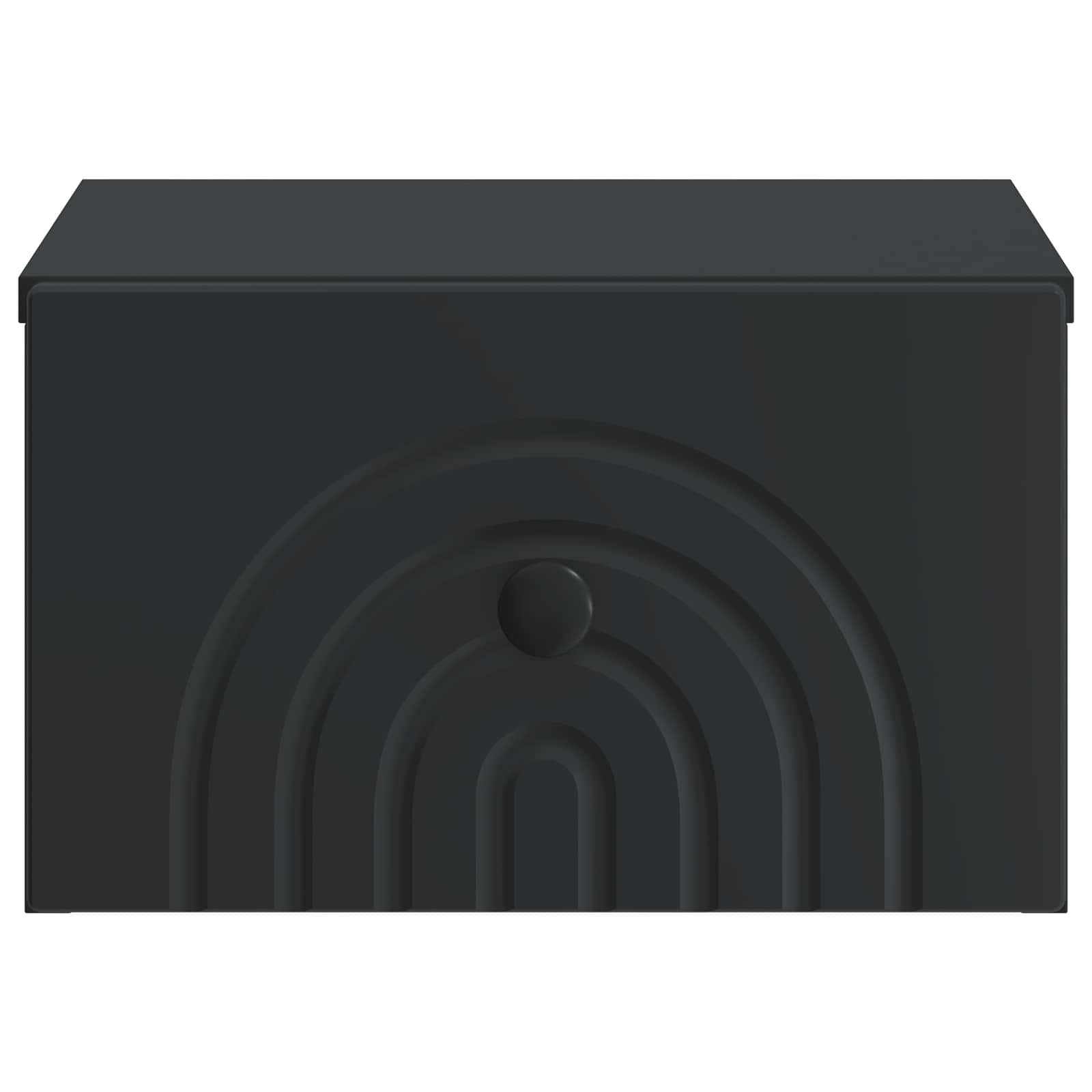 vidaXL Wall-Mounted Bedside Cabinet Black 33 x 34.5 x 20 cm 5