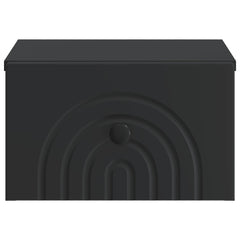 vidaXL Wall-Mounted Bedside Cabinet Black 33 x 34.5 x 20 cm 5