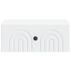 vidaXL Wall-Mounted Bedside Cabinet White 49 x 34.5 x 20 cm 5