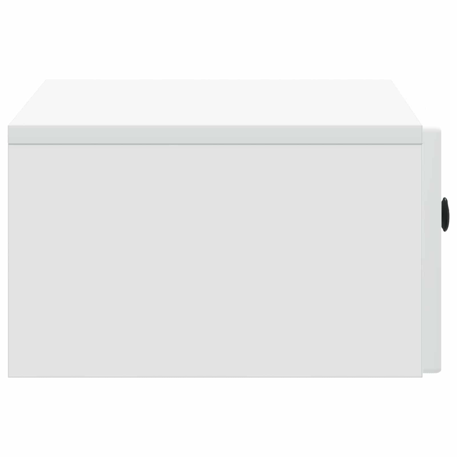 vidaXL Wall-Mounted Bedside Cabinet White 49 x 34.5 x 20 cm 6