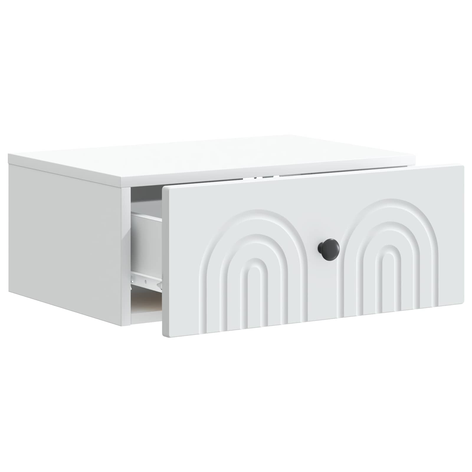 vidaXL Wall-Mounted Bedside Cabinet 2 pcs White 49 x 34.5 x 20 cm 6
